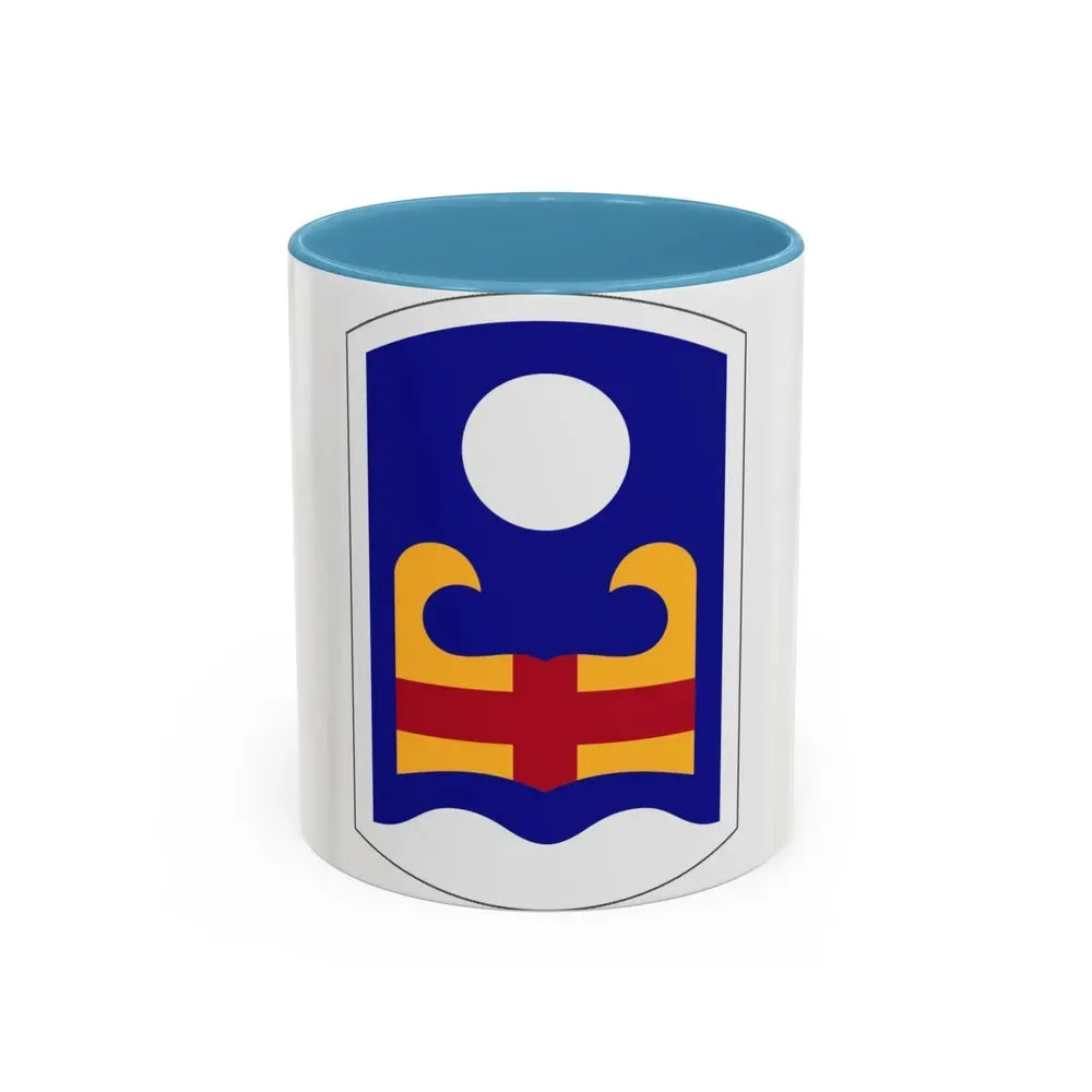 92 Military Police Brigade (U.S. Army) Accent Coffee Mug 11oz Light Blue - Go Mug Yourself