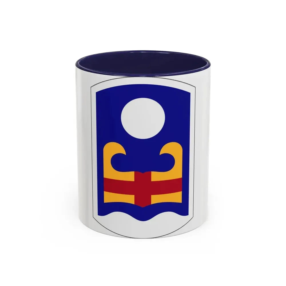 92 Military Police Brigade (U.S. Army) Accent Coffee Mug 11oz Navy - Go Mug Yourself