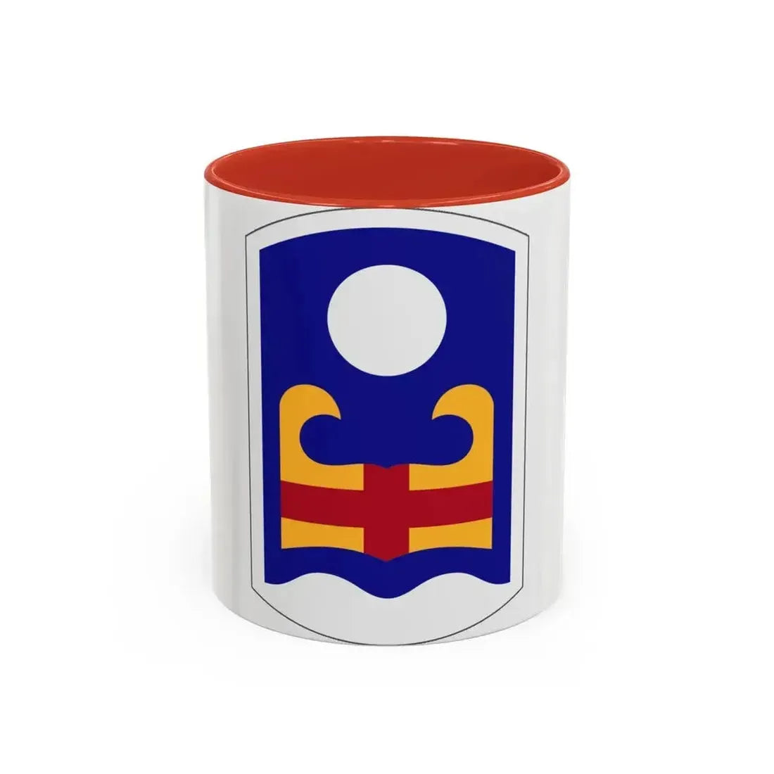 92 Military Police Brigade (U.S. Army) Accent Coffee Mug 11oz Red - Go Mug Yourself