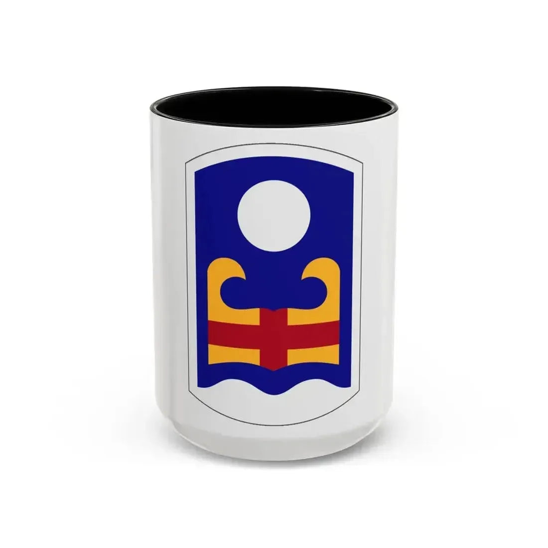 92 Military Police Brigade (U.S. Army) Accent Coffee Mug 15oz Black - Go Mug Yourself