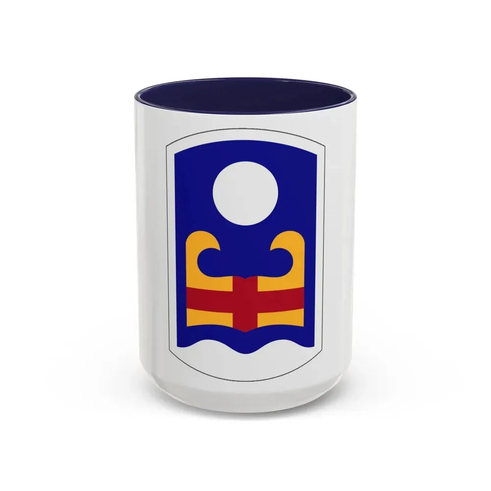 92 Military Police Brigade (U.S. Army) Accent Coffee Mug 15oz Navy - Go Mug Yourself