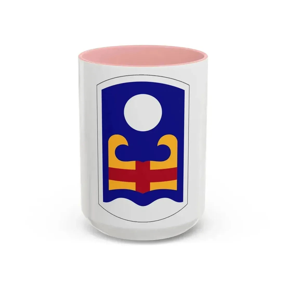 92 Military Police Brigade (U.S. Army) Accent Coffee Mug 15oz Pink - Go Mug Yourself