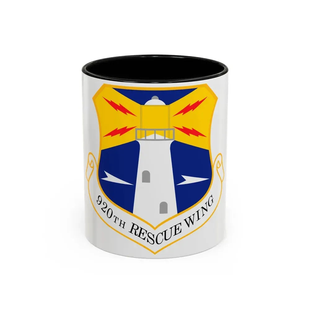 920th Rescue Wing (U.S. Air Force) Accent Coffee Mug 11oz Black - Go Mug Yourself