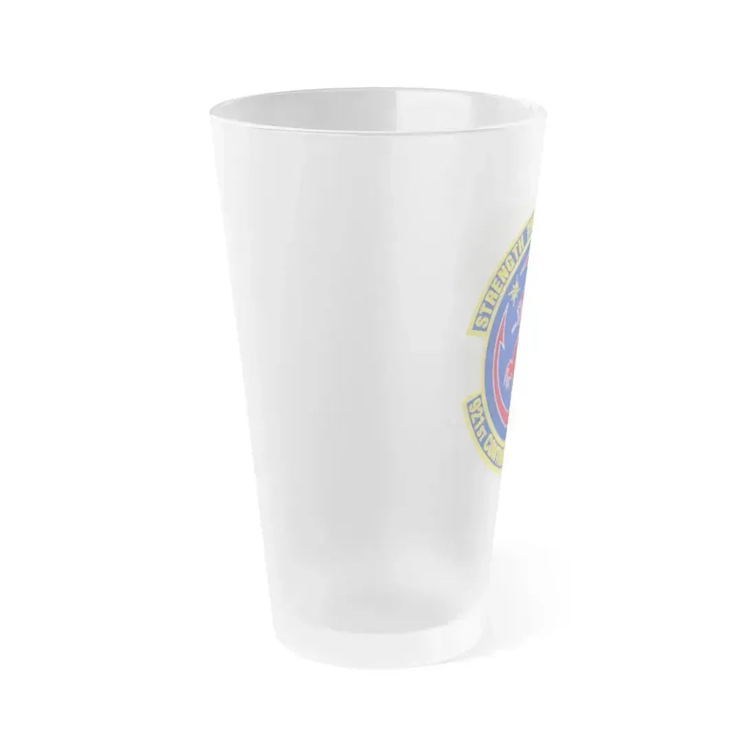 921 Contingency Response Sq AMC (U.S. Air Force) Frosted Pint Glass 16oz - Go Mug Yourself