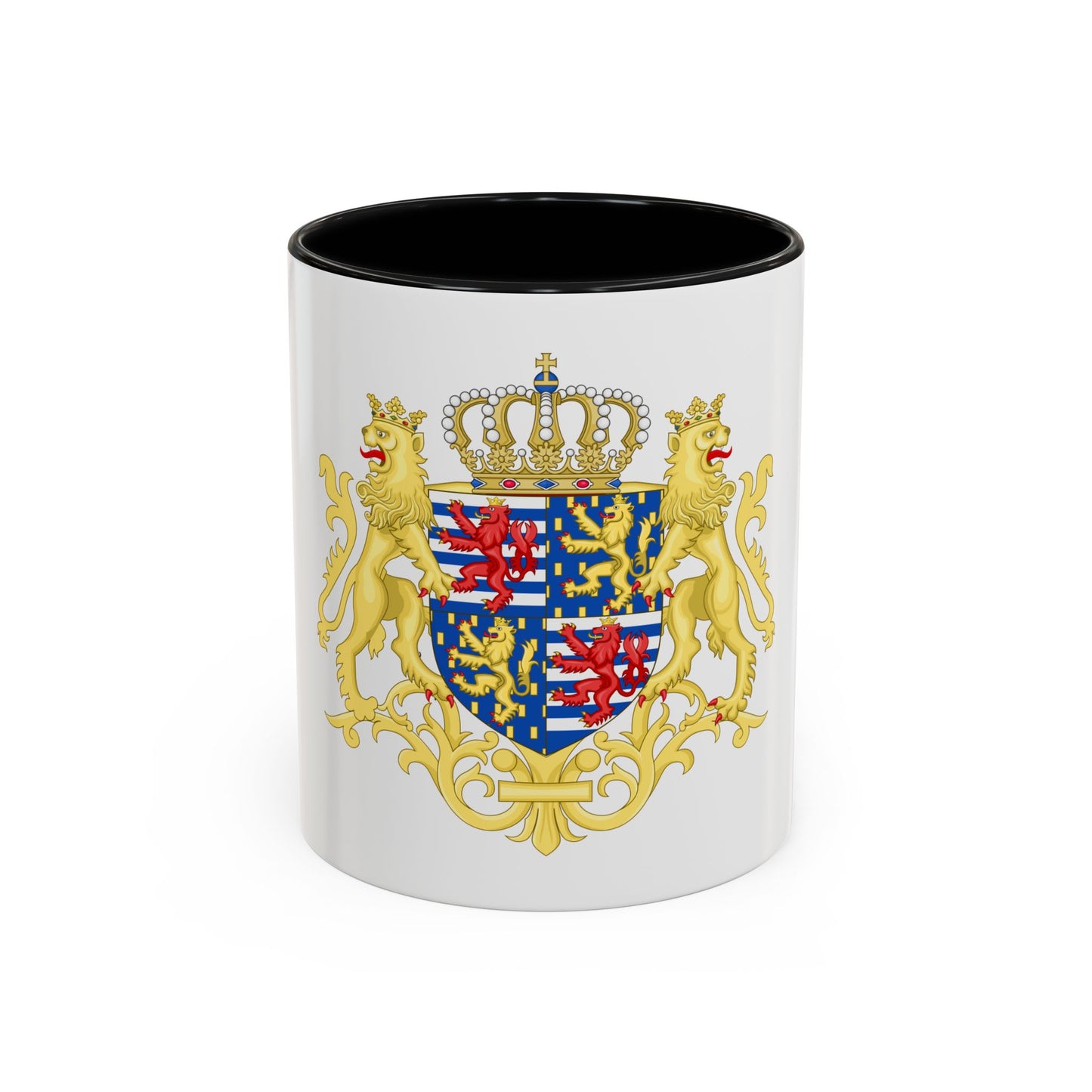 Middle coat of arms of the Grand Duke of Luxembourg (2000) - Accent Coffee Mug