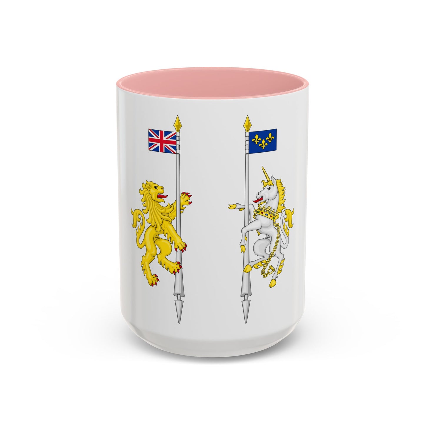 Supporters from the coat of arms of Canada - Accent Coffee Mug