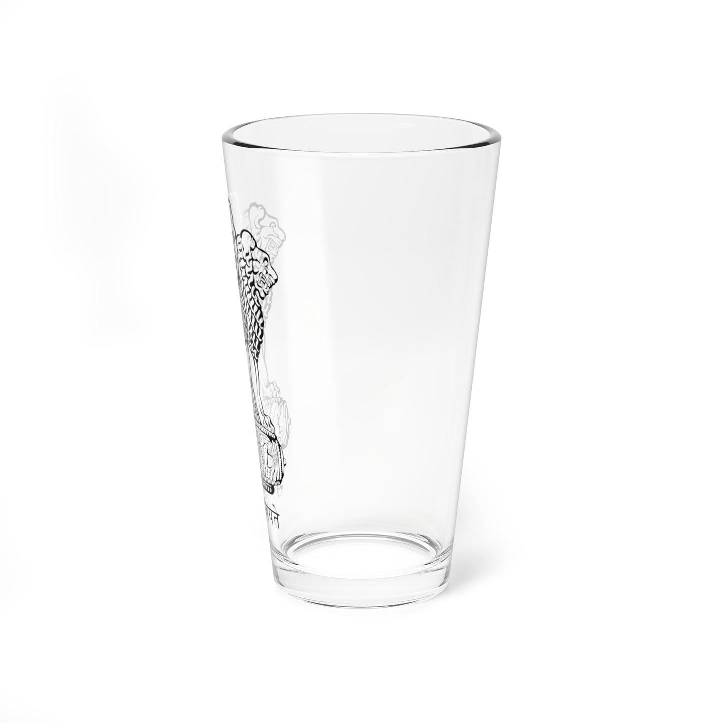 Emblem of India (India) (Coat of Arms) Pint Glass 16oz