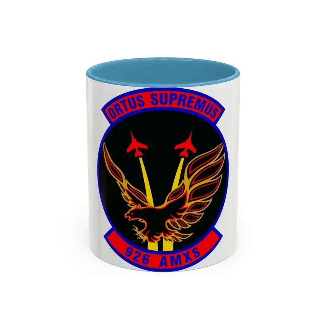 926 Aircraft Maintenance Squadron AFRC (U.S. Air Force) Accent Coffee Mug 11oz Light Blue - Go Mug Yourself