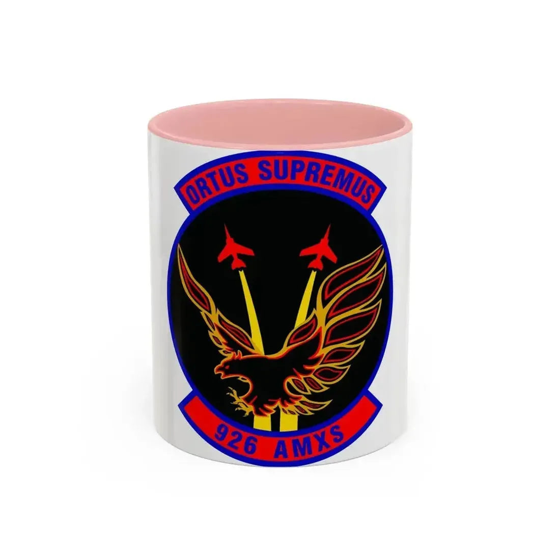 926 Aircraft Maintenance Squadron AFRC (U.S. Air Force) Accent Coffee Mug 11oz Pink - Go Mug Yourself