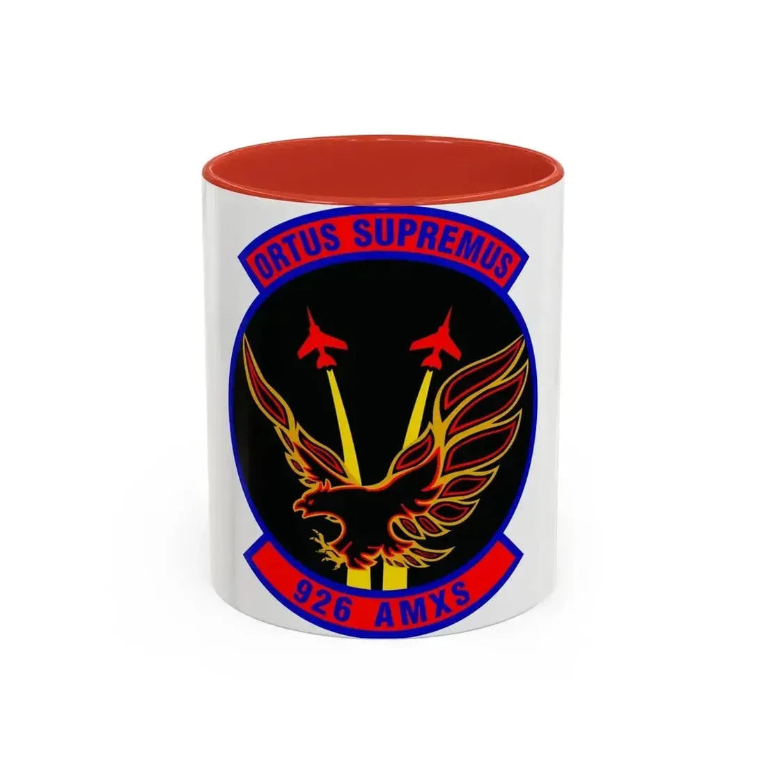 926 Aircraft Maintenance Squadron AFRC (U.S. Air Force) Accent Coffee Mug 11oz Red - Go Mug Yourself