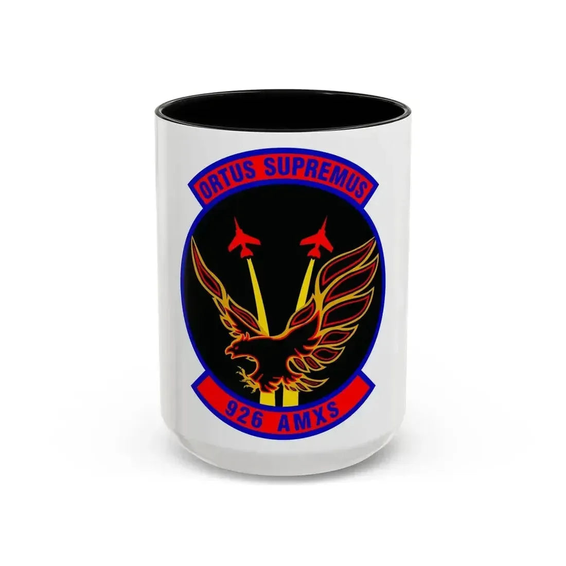 926 Aircraft Maintenance Squadron AFRC (U.S. Air Force) Accent Coffee Mug 15oz Black - Go Mug Yourself