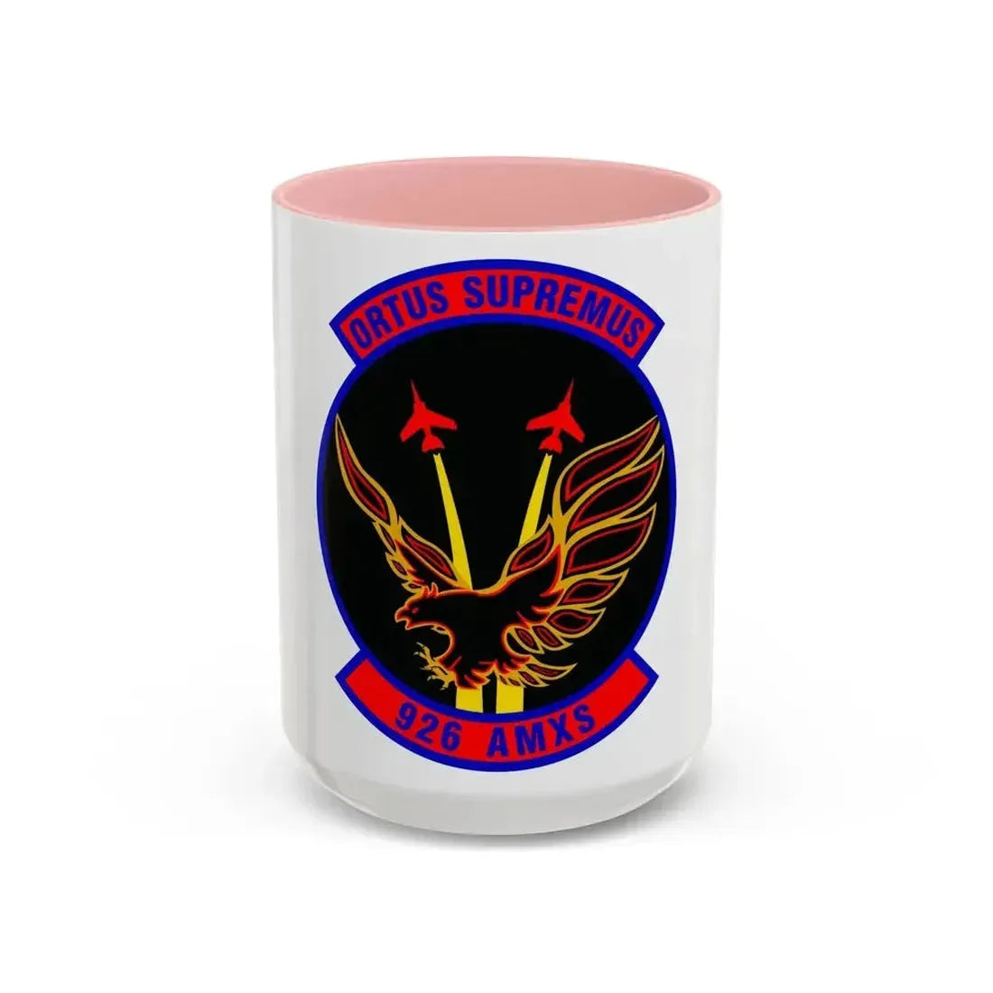 926 Aircraft Maintenance Squadron AFRC (U.S. Air Force) Accent Coffee Mug 15oz Pink - Go Mug Yourself