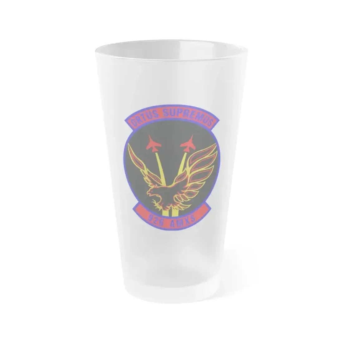 926 Aircraft Maintenance Squadron AFRC (U.S. Air Force) Frosted Pint Glass 16oz 16oz Frosted - Go Mug Yourself