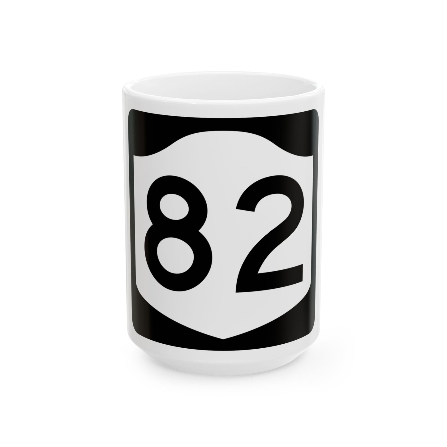 NY-82 (New York) (Road Sign) White Coffee Mug