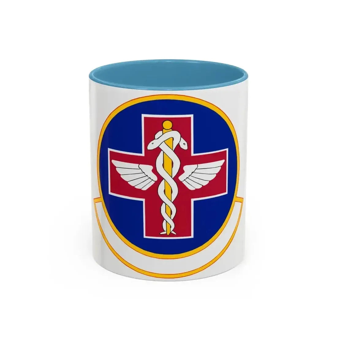 927 Aerospace Medicine Squadron AFRC (U.S. Air Force) Accent Coffee Mug 11oz Light Blue - Go Mug Yourself