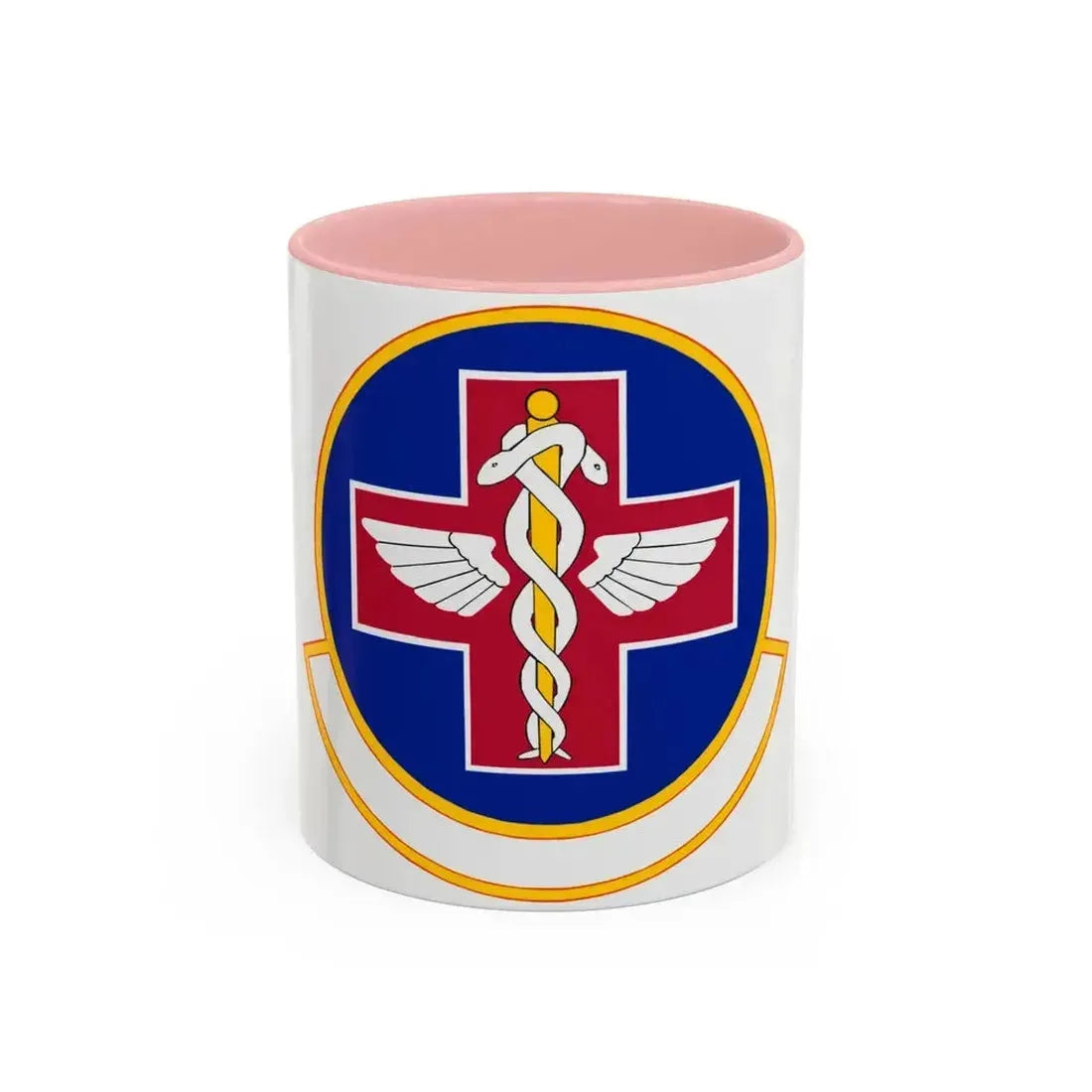 927 Aerospace Medicine Squadron AFRC (U.S. Air Force) Accent Coffee Mug 11oz Pink - Go Mug Yourself