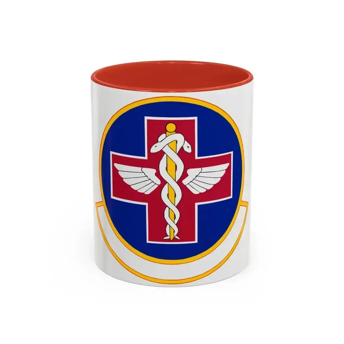 927 Aerospace Medicine Squadron AFRC (U.S. Air Force) Accent Coffee Mug 11oz Red - Go Mug Yourself