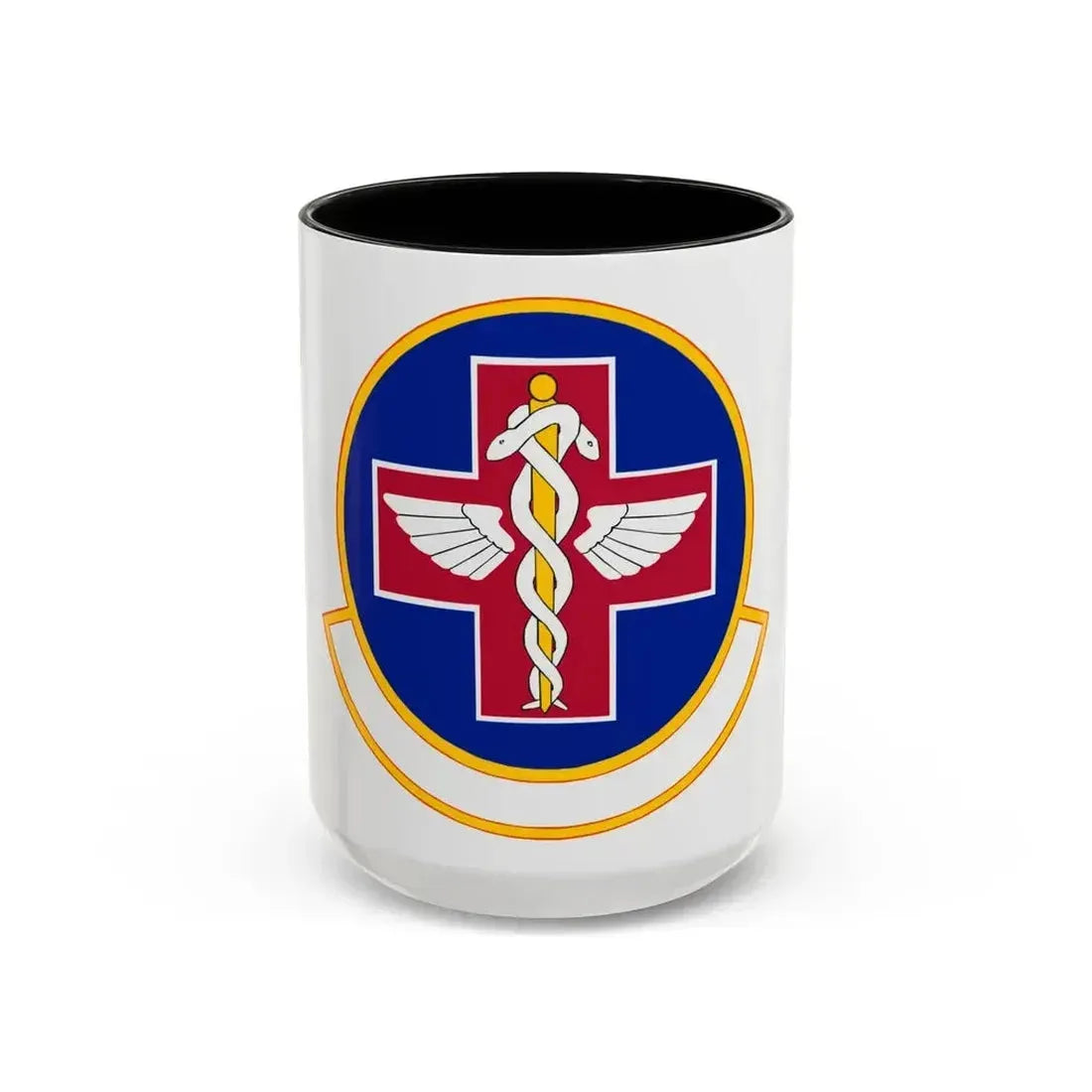 927 Aerospace Medicine Squadron AFRC (U.S. Air Force) Accent Coffee Mug 15oz Black - Go Mug Yourself