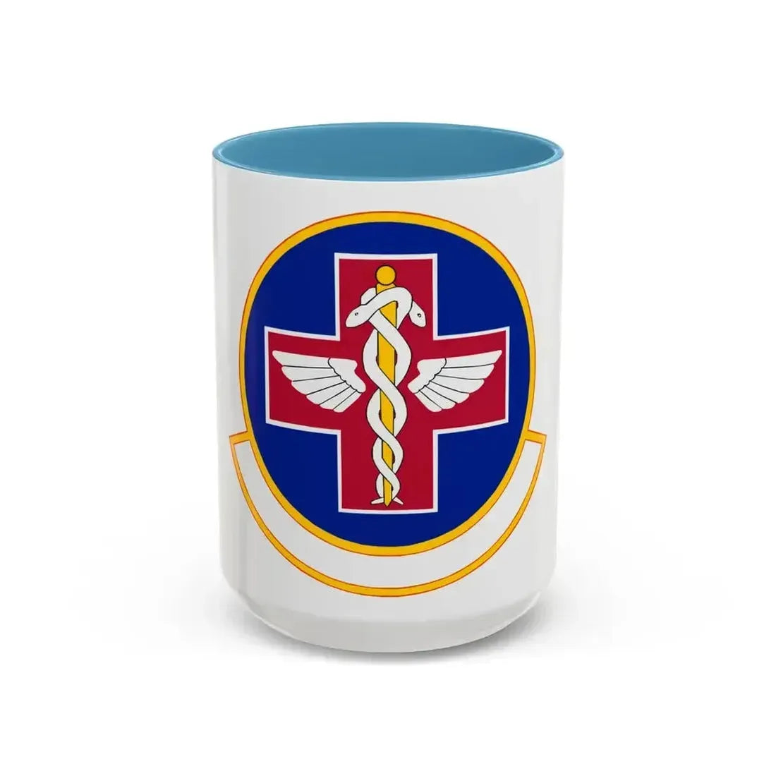 927 Aerospace Medicine Squadron AFRC (U.S. Air Force) Accent Coffee Mug 15oz Light Blue - Go Mug Yourself