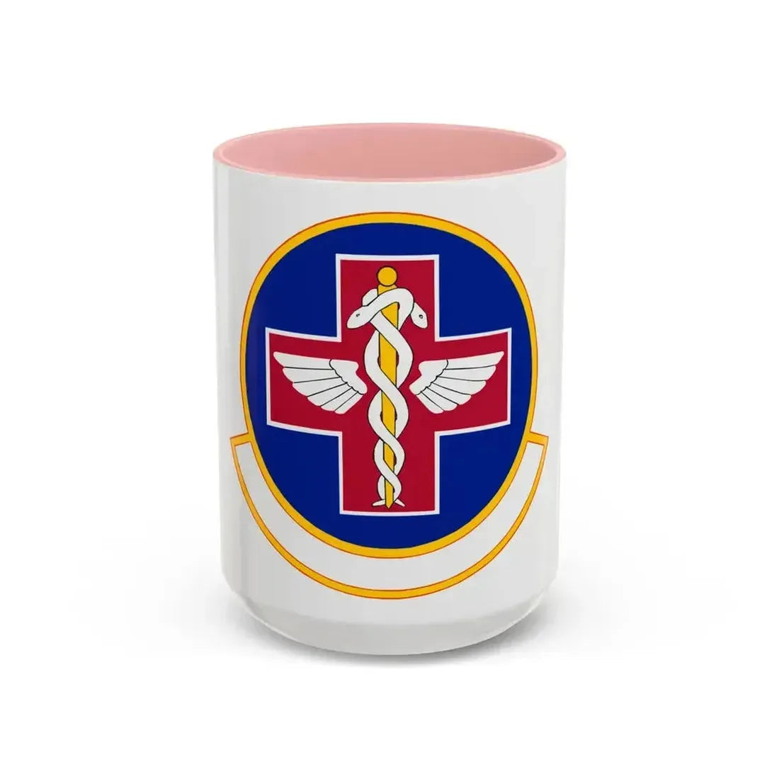 927 Aerospace Medicine Squadron AFRC (U.S. Air Force) Accent Coffee Mug 15oz Pink - Go Mug Yourself