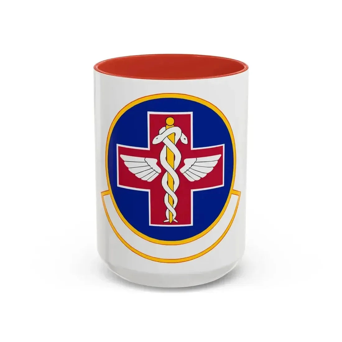 927 Aerospace Medicine Squadron AFRC (U.S. Air Force) Accent Coffee Mug 15oz Red - Go Mug Yourself