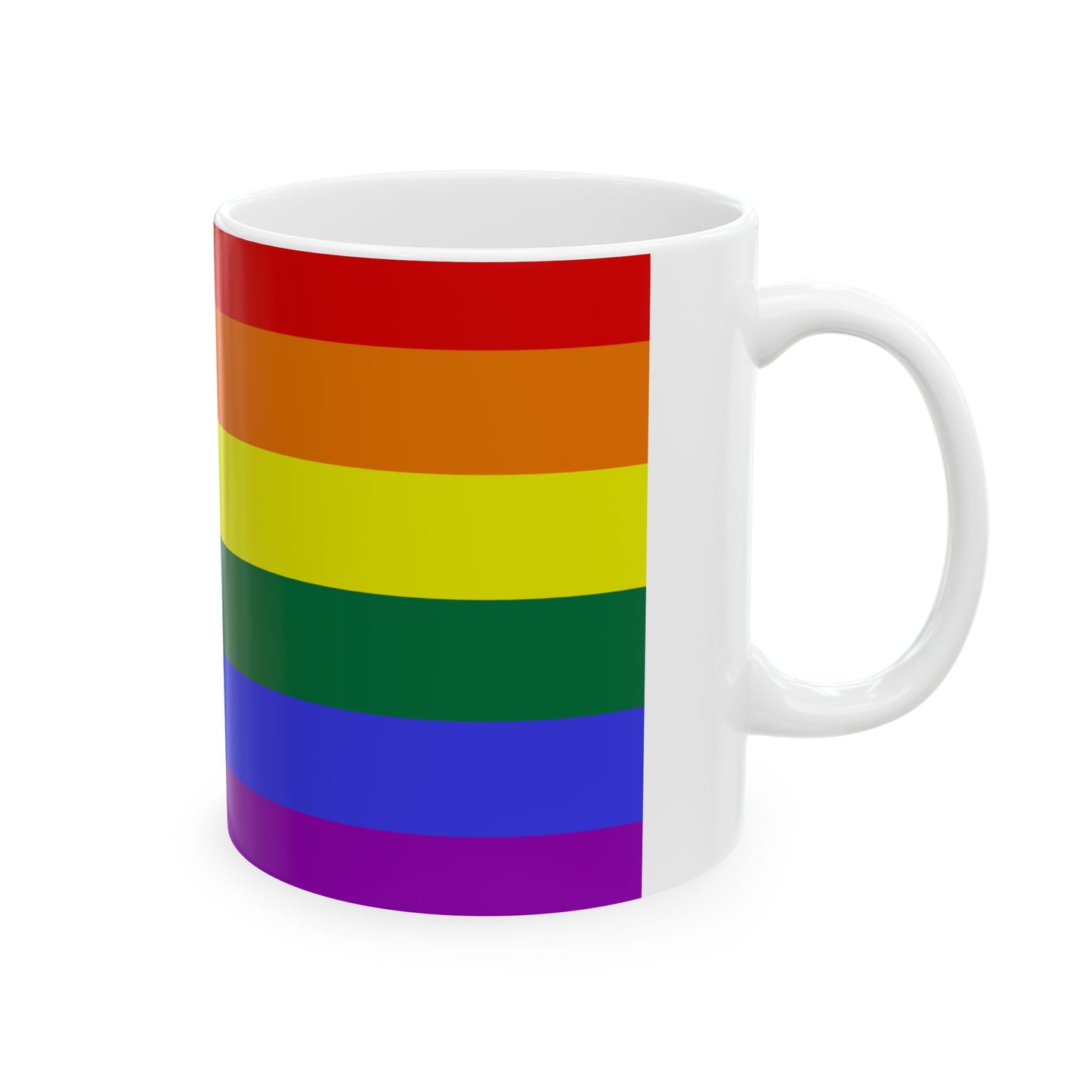 LGBT USA flag cropped (United States) White Coffee Mug