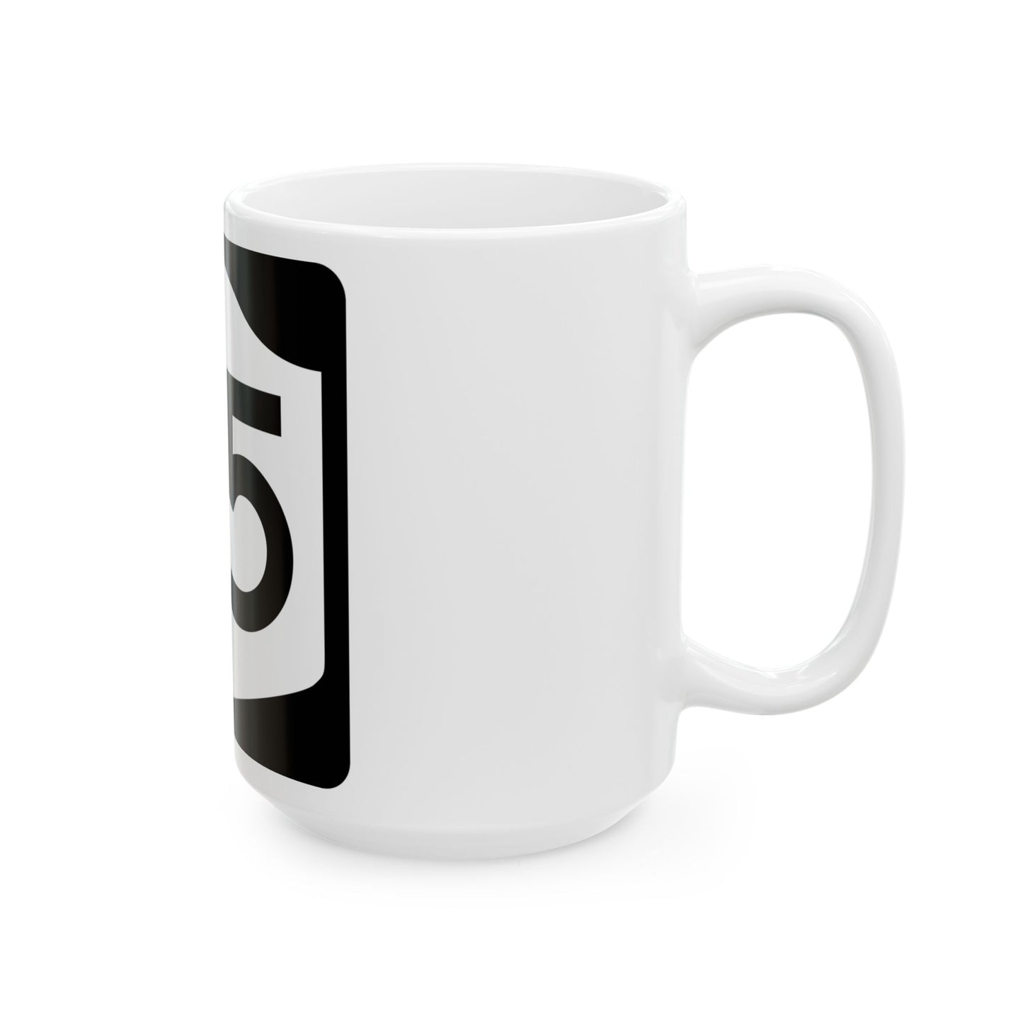 NY-25 (New York) (Road Sign) White Coffee Mug
