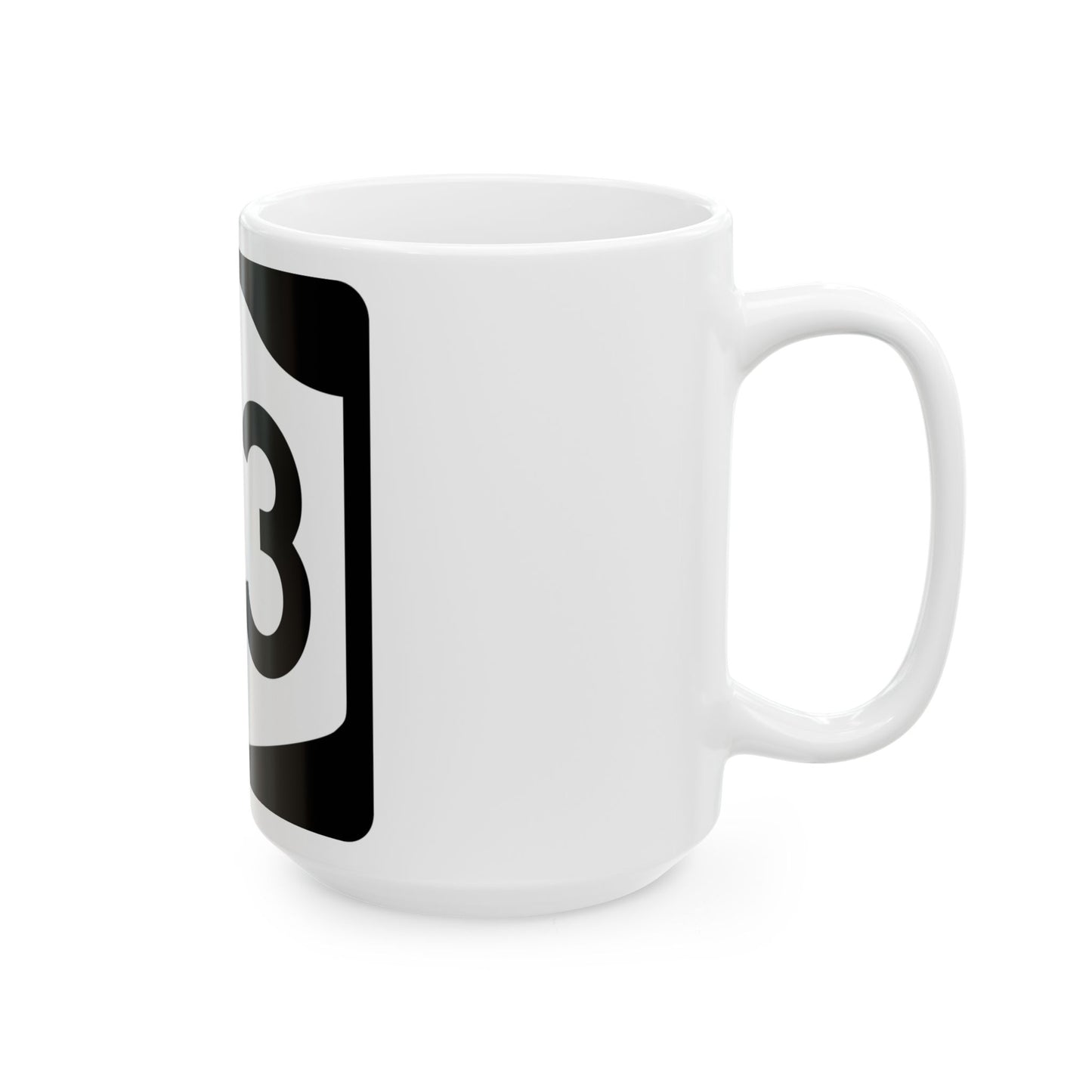 NY-23 (New York) (Road Sign) White Coffee Mug