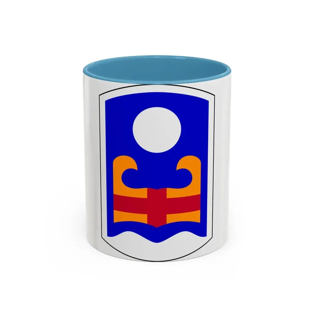 92nd Maneuver Enhancement Brigade (U.S. Army) Accent Coffee Mug 11oz Light Blue - Go Mug Yourself
