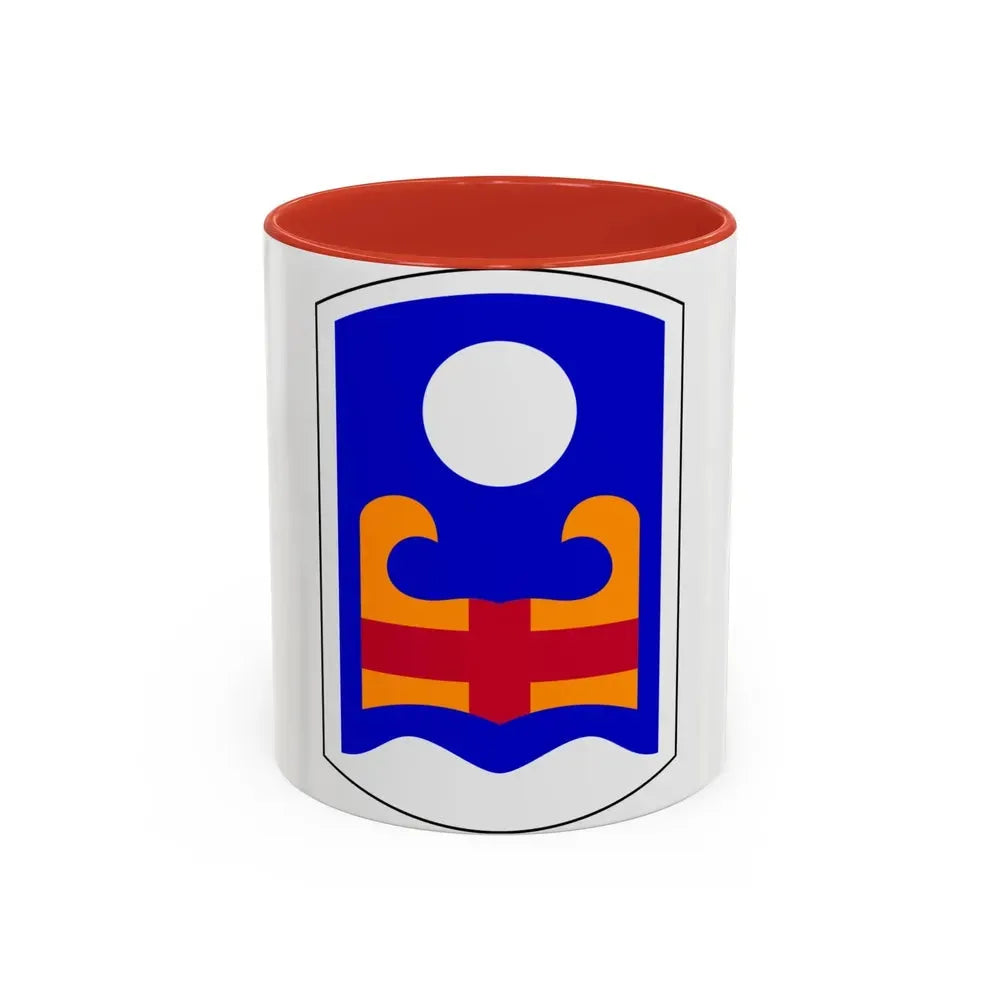92nd Maneuver Enhancement Brigade (U.S. Army) Accent Coffee Mug 11oz Red - Go Mug Yourself