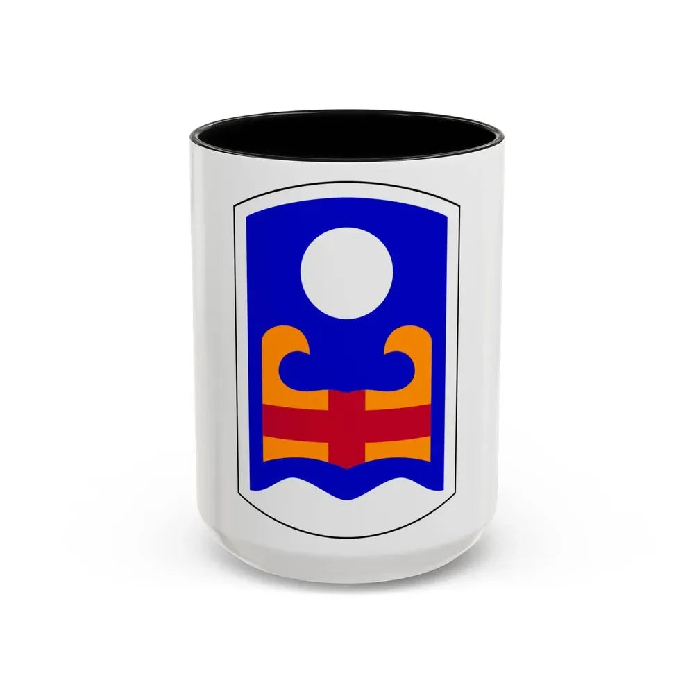 92nd Maneuver Enhancement Brigade (U.S. Army) Accent Coffee Mug 15oz Black - Go Mug Yourself