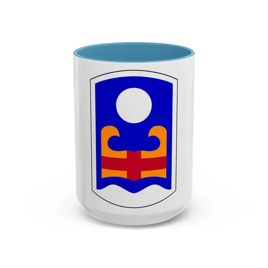 92nd Maneuver Enhancement Brigade (U.S. Army) Accent Coffee Mug 15oz Light Blue - Go Mug Yourself