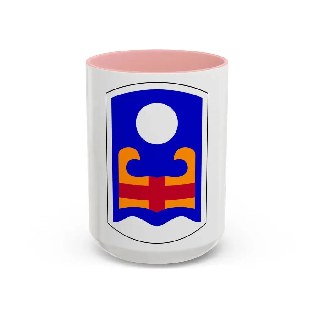 92nd Maneuver Enhancement Brigade (U.S. Army) Accent Coffee Mug 15oz Pink - Go Mug Yourself