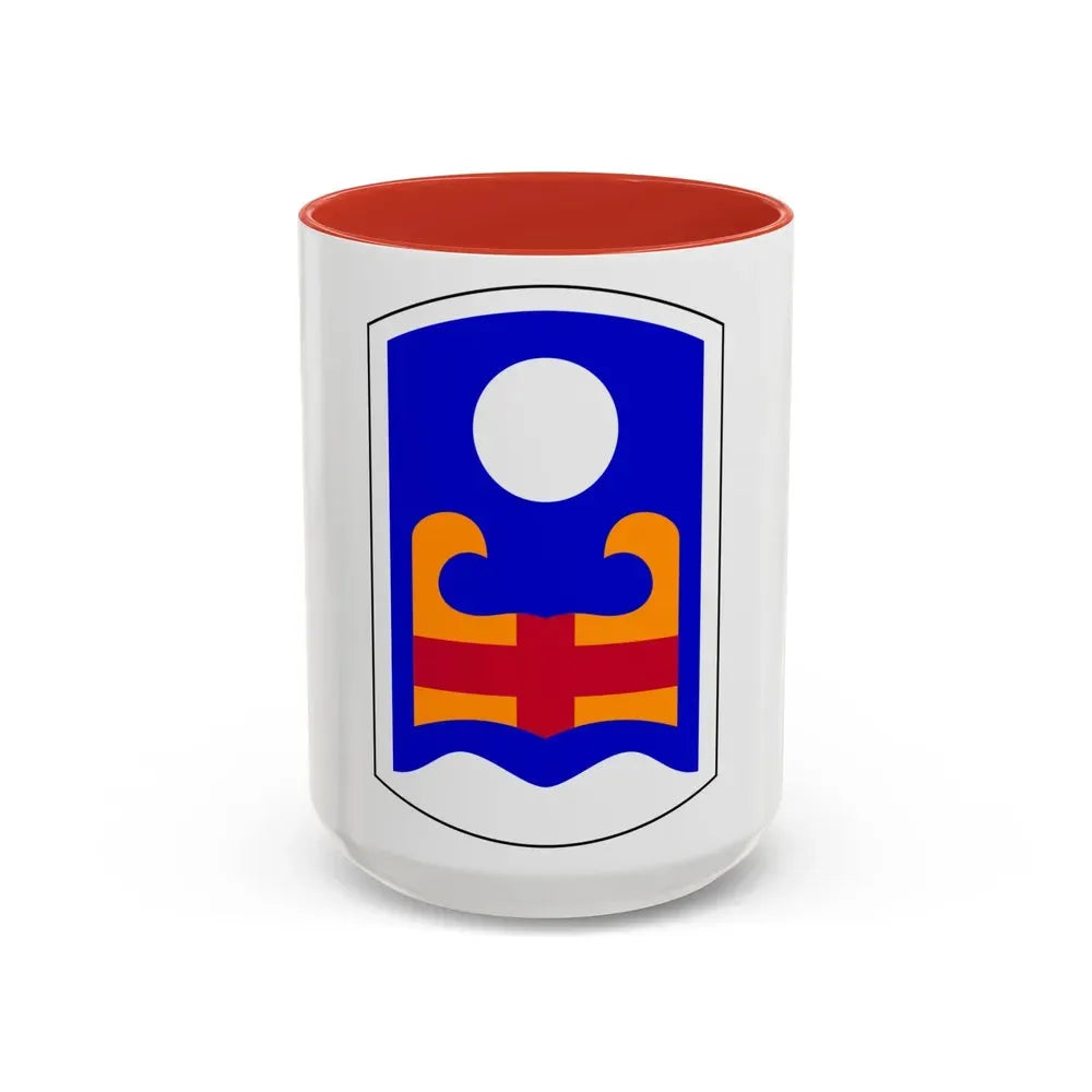 92nd Maneuver Enhancement Brigade (U.S. Army) Accent Coffee Mug 15oz Red - Go Mug Yourself