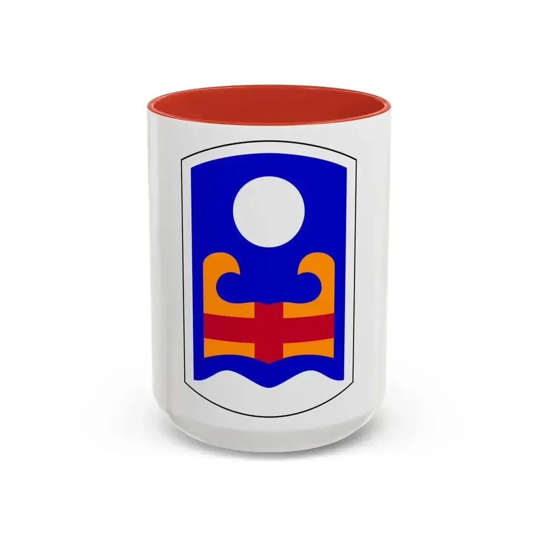 92nd Maneuver Enhancement Brigade (U.S. Army) Accent Coffee Mug 15oz Red - Go Mug Yourself