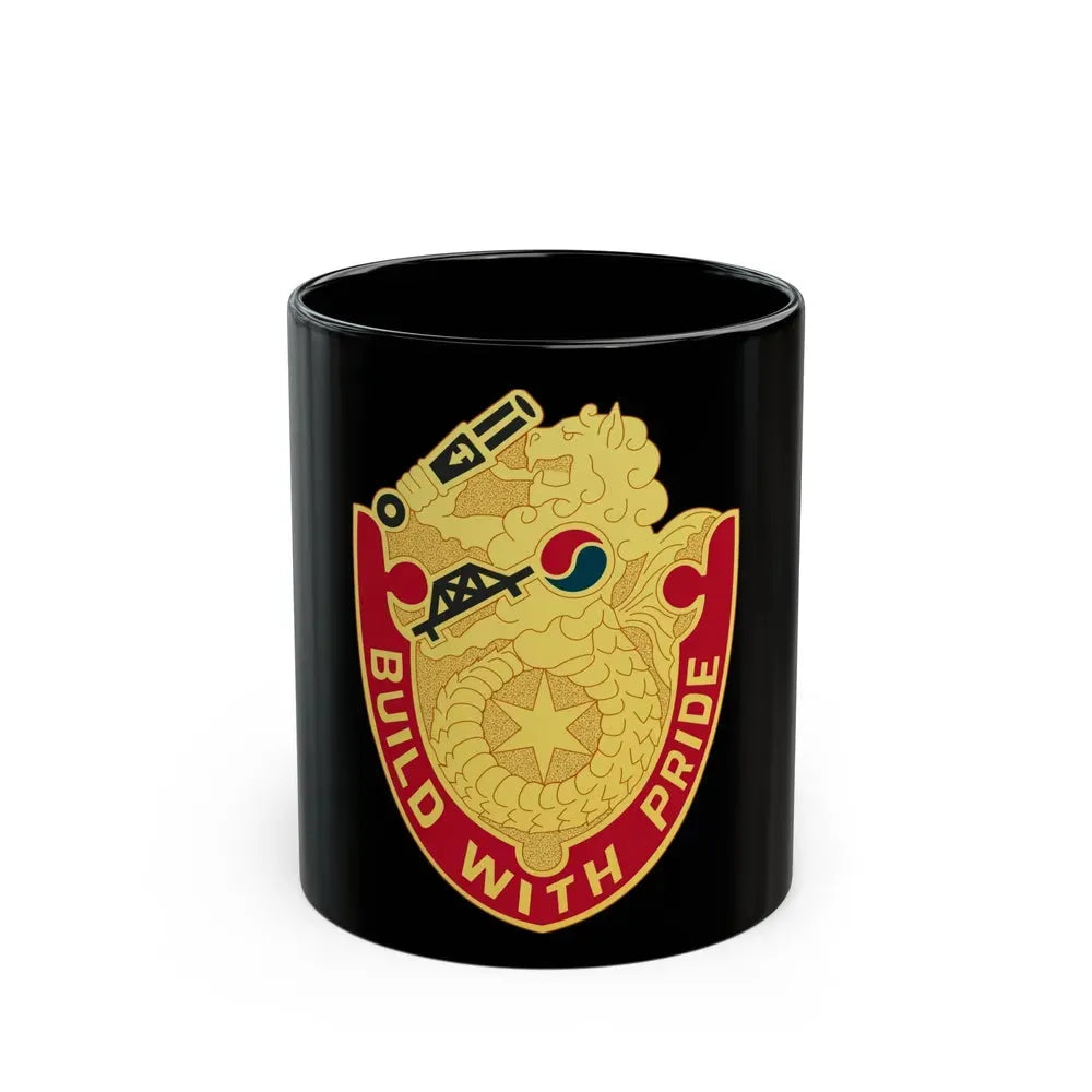 93 Engineer Battalion (U.S. Army) Black Coffee Mug 11oz - Go Mug Yourself