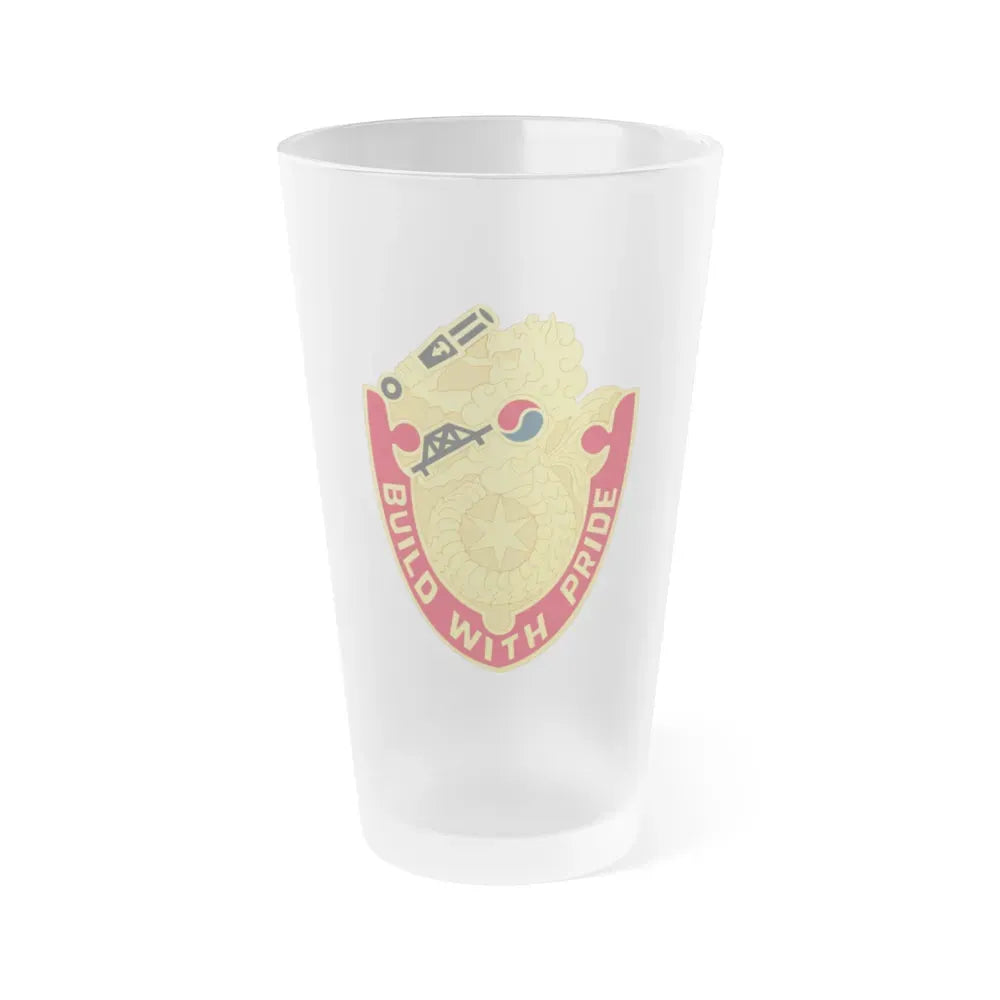 93 Engineer Battalion (U.S. Army) Frosted Pint Glass 16oz Default Title - Go Mug Yourself