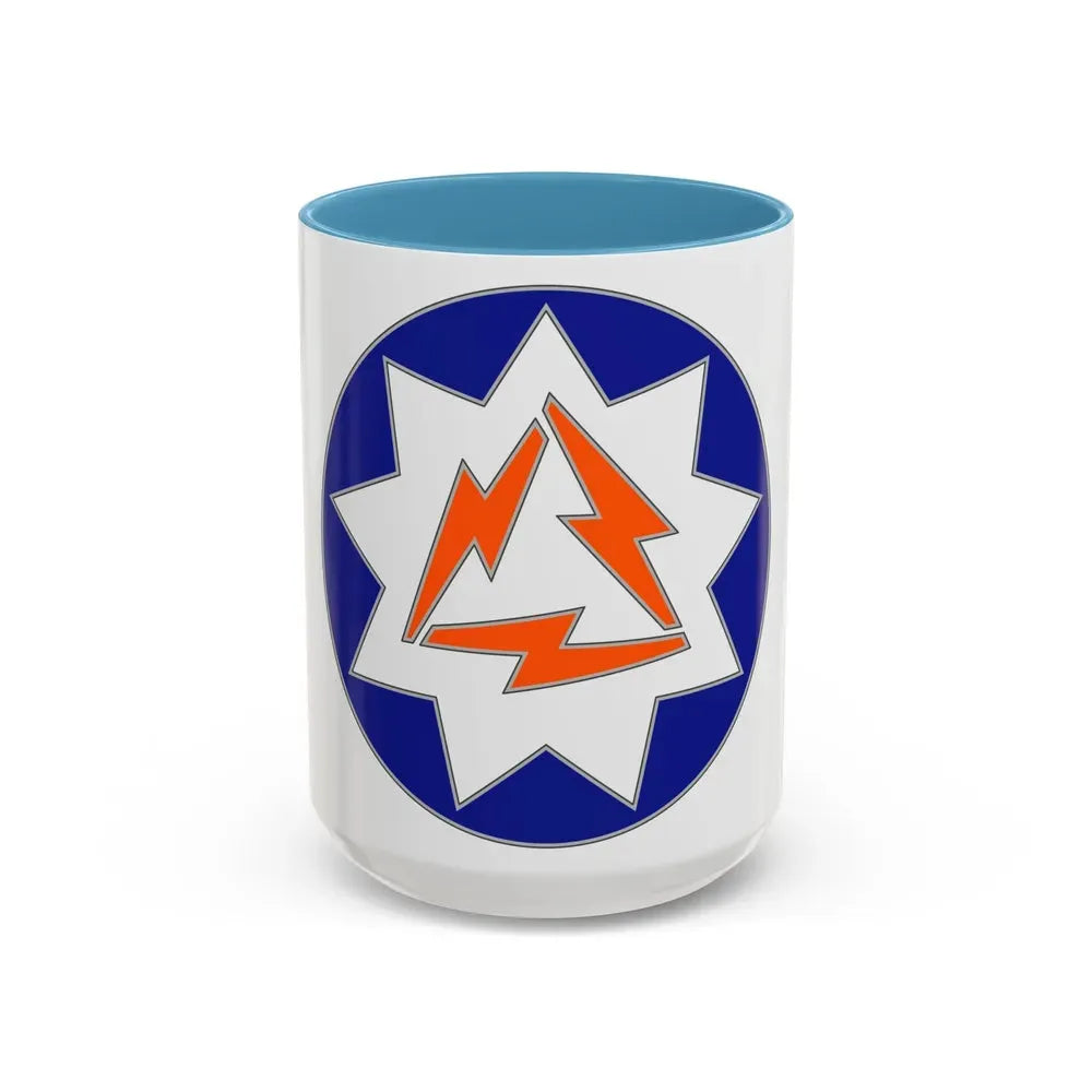 93 Signal Brigade (U.S. Army) Accent Coffee Mug 15oz Light Blue - Go Mug Yourself