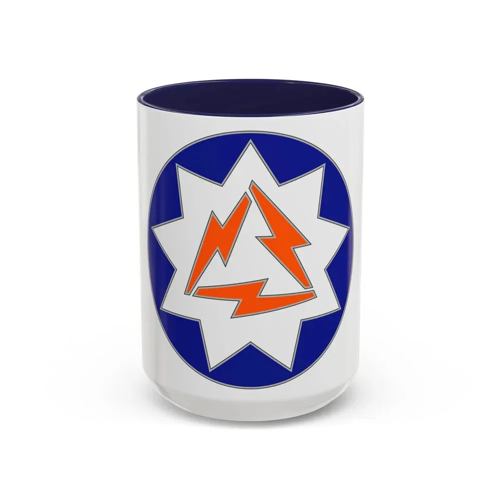 93 Signal Brigade (U.S. Army) Accent Coffee Mug 15oz Navy - Go Mug Yourself