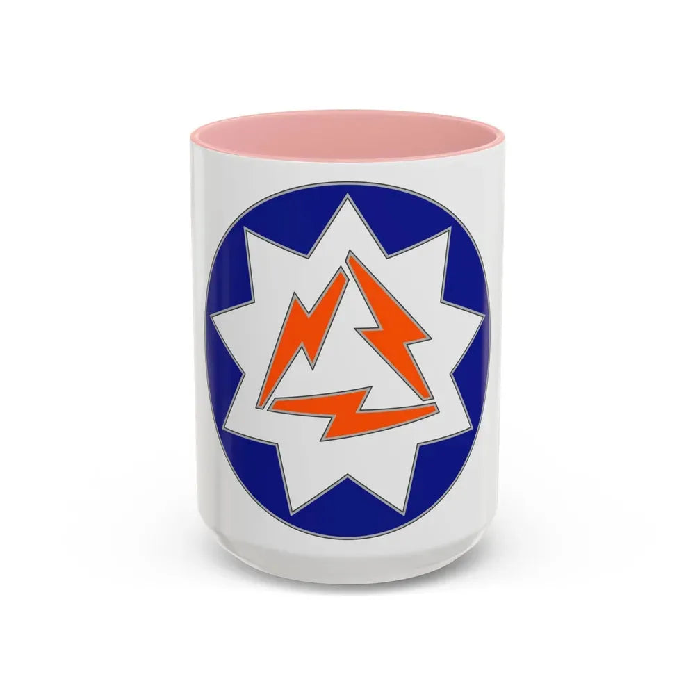 93 Signal Brigade (U.S. Army) Accent Coffee Mug 15oz Pink - Go Mug Yourself