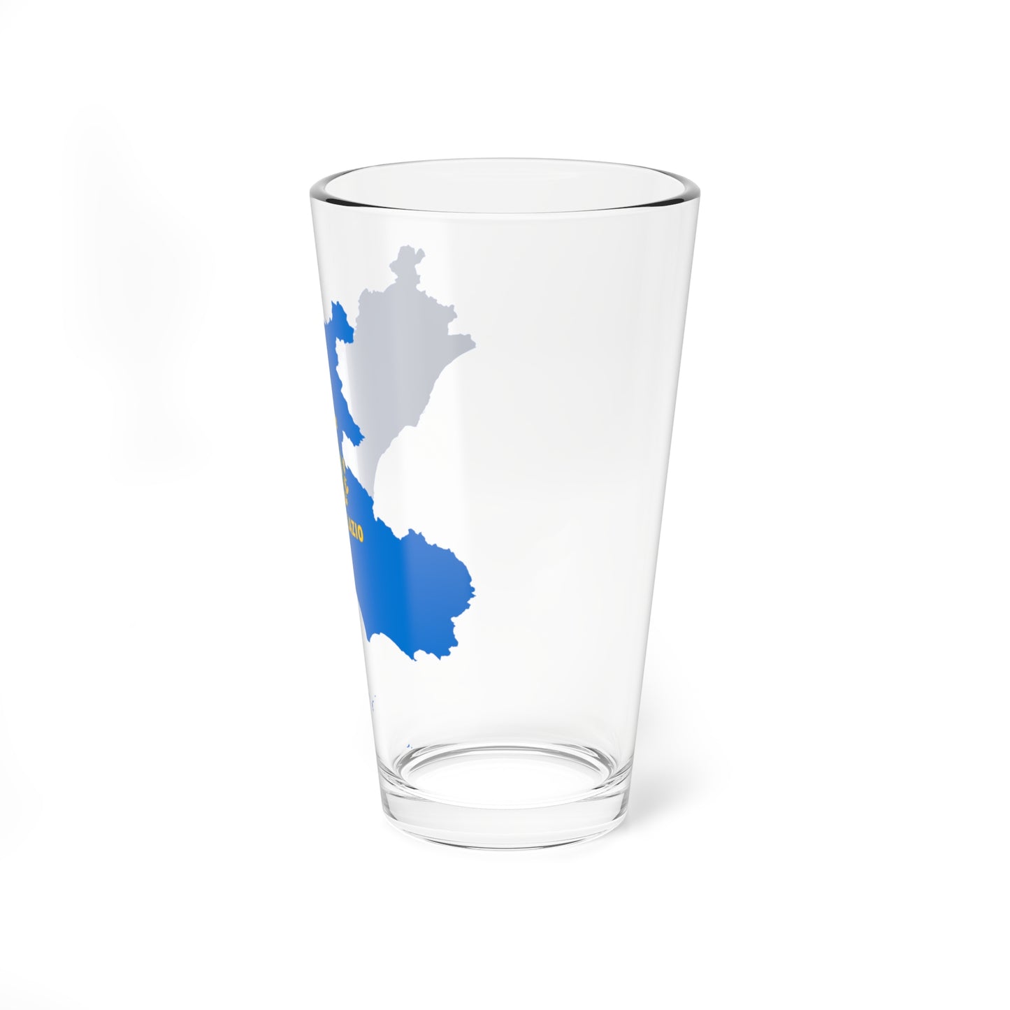 Flag map of Lazio (Italy) Pint Glass 16oz