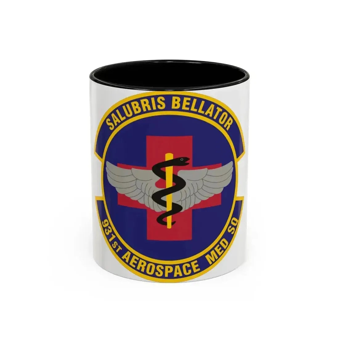 931 Aerospace Medicine Squadron AFRC (U.S. Air Force) Accent Coffee Mug 11oz Black - Go Mug Yourself