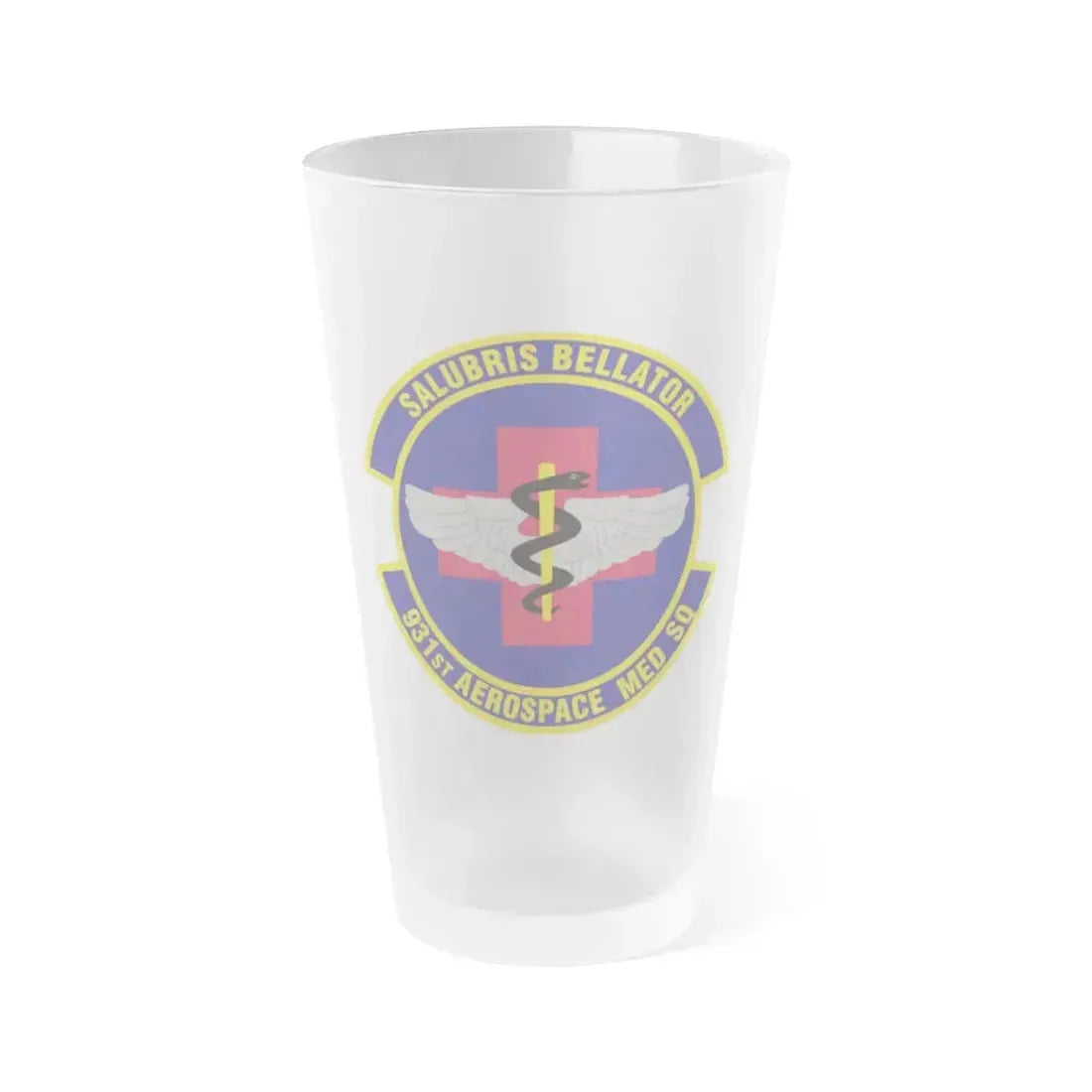 931 Aerospace Medicine Squadron AFRC (U.S. Air Force) Frosted Pint Glass 16oz 16oz Frosted - Go Mug Yourself