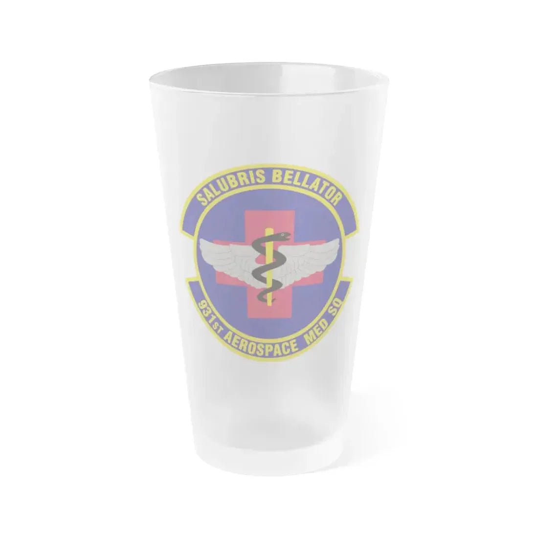 931 Aerospace Medicine Squadron AFRC (U.S. Air Force) Frosted Pint Glass 16oz 16oz Frosted - Go Mug Yourself