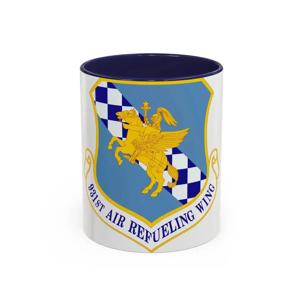 931 Air Refueling Wing AFRC (U.S. Air Force) Accent Coffee Mug 11oz Navy - Go Mug Yourself