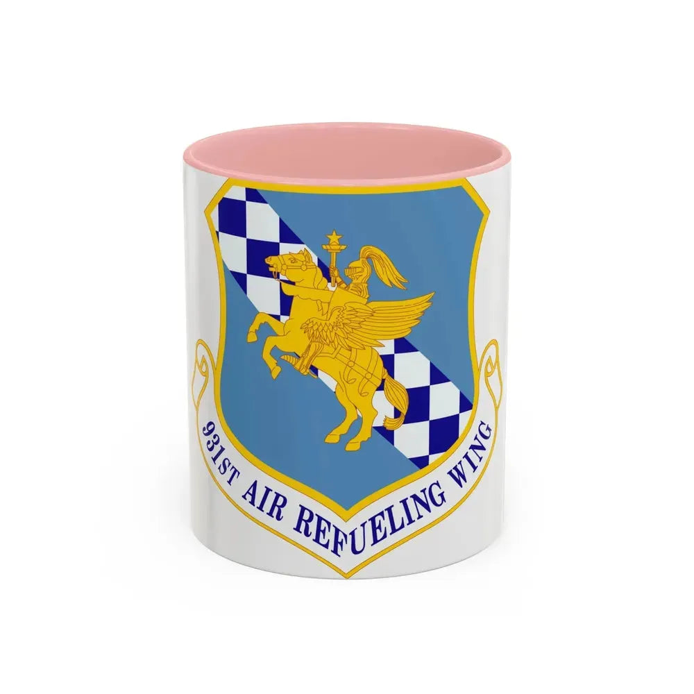 931 Air Refueling Wing AFRC (U.S. Air Force) Accent Coffee Mug 11oz Pink - Go Mug Yourself