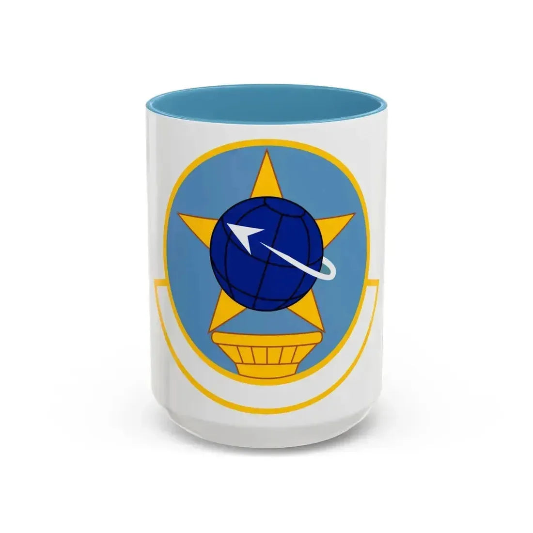 931 Operations Support Squadron AFRC (U.S. Air Force) Accent Coffee Mug 15oz Light Blue - Go Mug Yourself