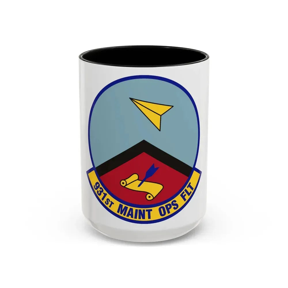 931st Maintenance Operations Flight (U.S. Air Force) Accent Coffee Mug 15oz Black - Go Mug Yourself