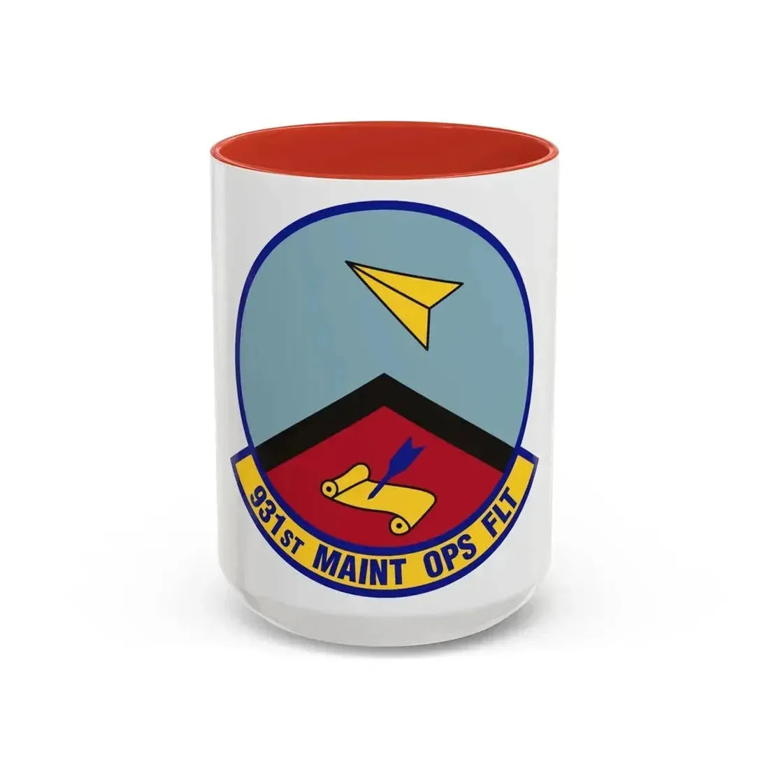 931st Maintenance Operations Flight (U.S. Air Force) Accent Coffee Mug 15oz Red - Go Mug Yourself