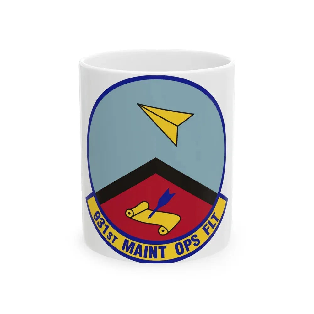 931st Maintenance Operations Flight (U.S. Air Force) White Coffee Mug 11oz - Go Mug Yourself